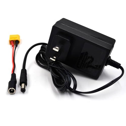 (2-Pack) 8.4V 3000mAh Ni-MH Battery with XT60 Plug for 1/10 RC Vehicles | For compatible 1/10 RC boats, 2WD/4WD cars, trucks and buggies; 14AWG wire and 4.8V–12V Ni-MH/Ni-Cd charger. - color: (2-Pack) 8.4V 3000mAh XT60