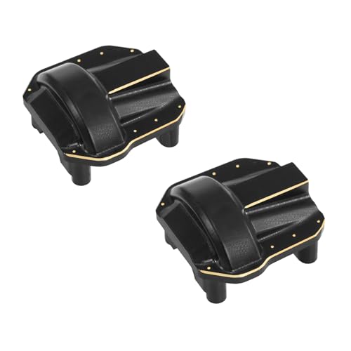 SCX10 II Brass Diff Covers 76g Front & Rear AR44 Axle Differential Cover Set for Axial SCX10 II 90046 90047 1/10 RC Crawler Upgrade Parts