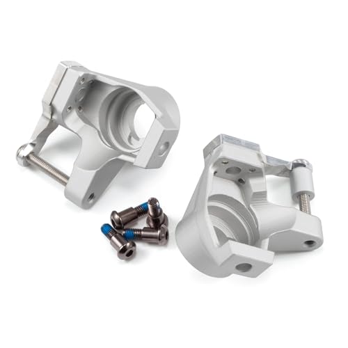 Aluminum SCX10 II Steering Knuckles Set with Kingpin Shoulder Screws, Clear | Works with Axial AR44 Vanquish HD44 D44 VS4-10 Rockjock F9 F10T Straight Axles - color: Clear