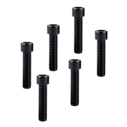 6Pcs Bike Screws M6x10 12 16 18 20 25 30 35mm Stainless Steel Socket Head Cap Allen Hex Bolt (Black, M6 x30mm) - color: Black, size: M6 x30mm