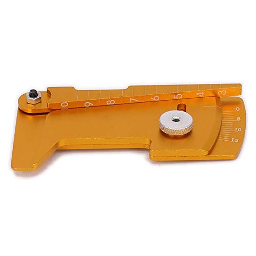 Replacement Part For Aluminum Camber Gauge&Ride Height Gauge Tool/Adjustable Ruler For Adjusting Height And Wheel Rim Camber RC Model Car - (Color: Yellow) - color: Yellow