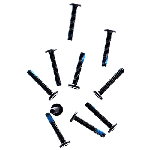 Deal4GO M2x12mm Flat-Head Phillips Screw Replacement for ASUS Dell HP Acer Lenovo MSI Laptop RC Car Vehicles Toys Bottom Case - Black - size: M2x12.0mm