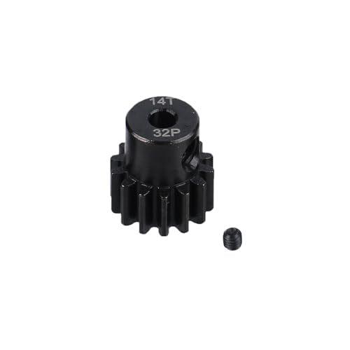 5Pcs Metal Steel 32P Pinion Gear Sets 13T 14T 15T 16T 17T with Hex Key for 1/10 Crawler Truck Traxxas Arrma HSP HPI AXIAL Tamiya LOSI RC Car Upgraded Parts (13T 14T 15T 16T 17T) - style: 13T 14T 15T 16T 17T