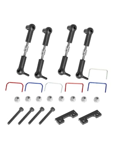 Front and Rear Wide Sway Bar Anti Roll Bar Kit for RC 1/16 Slash E-Revo RC Car Upgrade Parts Accessories