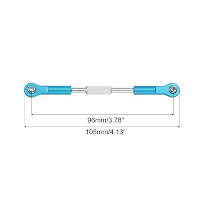 MECCANIXITY 4 Pcs Steering Servo Turnbuckle Rod RC Aluminum Alloy Linkages for HSP 1/10 94123 On-Road RC Car (Blue, 96mm) - color: Blue, size: 96mm