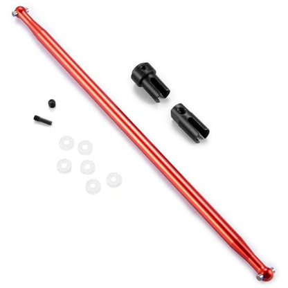 Tra-xxas Aluminum Alloy Slash VXL 4x4 Big Bone Center Driveshaft Outdrives 1/10 RC Upgrades Parts (Red) - color: Red