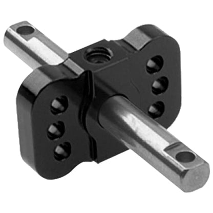 Aluminum RC Differential Locker Spool 2WD Diff Locker Mounts Upgrades Part Compatible with 1/10 Traxxas Slash 2WD Rustler Stampede 2WD Bandit 2WD 1/10 RC Car (Black) - color: Black