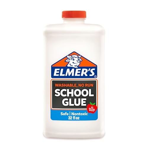 Elmer's Liquid School Glue, White, Washable, 32 Ounces - Great for Making Slime, Arts & Crafts, Back to School, #1 Teacher Brand - size: 1 Quart (32 oz)