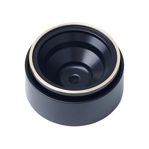 DJX 4PCS 17g Brass 0.7 inch Beadlock Wheels SCX30 Wheel Rim Hub for 1/30 Axial SCX30 RC Crawler Car Upgrades Parts (Black) - color: Black
