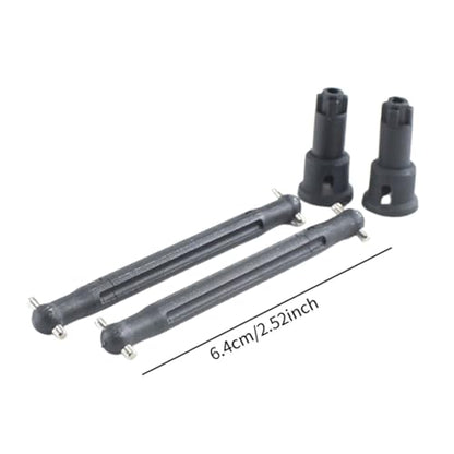 2 Pieces RC Car Driveshaft Dog Bone Drive Axle Replacements and Wheel Stub Axle Cup for 16101
