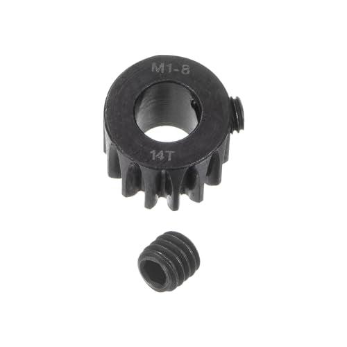 uxcell Mod 1 14T Pinion Gear 8mm Bore Hardened Steel Motor Rack Spur Gear for RC Car Truck Gear Drive