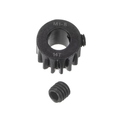 uxcell Mod 1 14T Pinion Gear 8mm Bore Hardened Steel Motor Rack Spur Gear for RC Car Truck Gear Drive