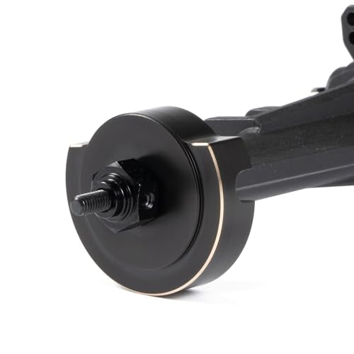Brass Steering Knuckle Weights for Vanquish H10 Optic Sparco Yokohama RTR 1/10 RC Crawler Straight Axles Low Offset Upgrade (Rear Axle Tube Cap)