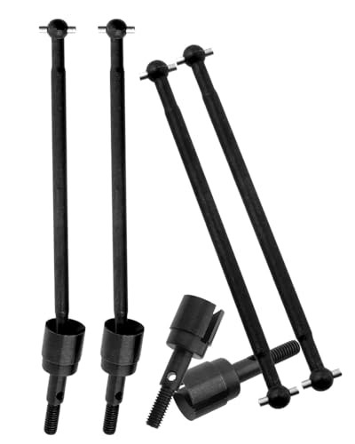 Drive Shaft Upgrades Part for Red cat Volcano Epx/PRO,ARRCat Metal 90MM Dogbones Drive Shaft 08029 & Stub Wheel Axle 02033，RC Hops Up Upgrades Parts Dogbones&Stub Wheel Axle,(90mm, 8-Pack),Black - color: Black - (90mm, 8-pack)