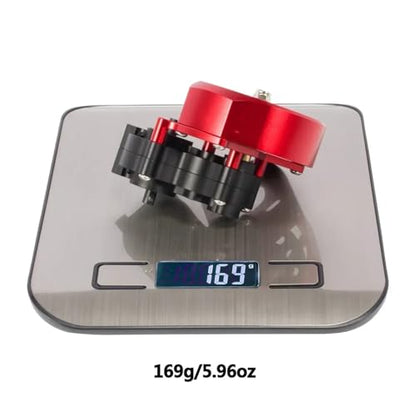 RC Gearbox Compatible with Axial SCX-10 II SMT10 AX10 VS4-10 Gear Transmission Gearbox Set 1/10 RC Car Crawler Upgrade Parts(Red) - color: Red