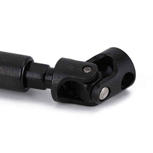 INJORA Steel Drive Shaft for Axial SCX24 C10 JLU Bronco Base Camp 4Runner - color: Black
