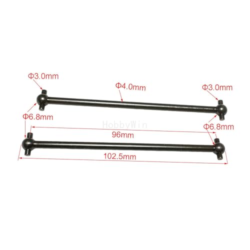 HSP Part 60096P Rear Dogbone 96mm 2P for HiMOTO HiSPEED 1/8 RC Buggy Car Truck Truggy