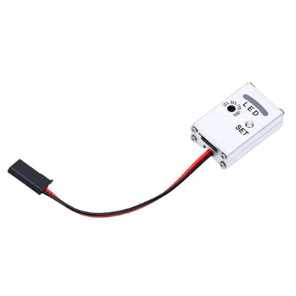 RC 3 Axis Gyro, Stability Control Gyro Module with Adjustable Sensitivity for RC Drift Rally Trucks, Compatible with 3 Wire Servo and Aluminum Housing
