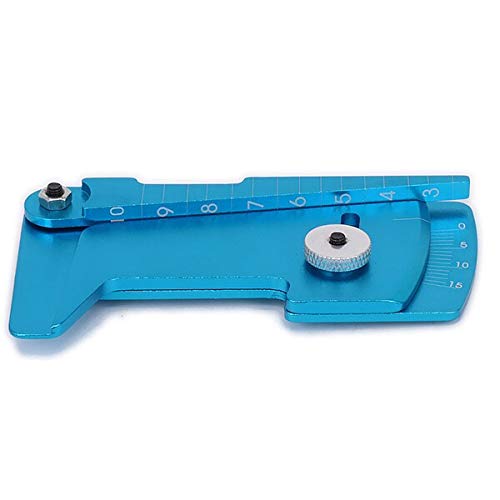Replacement Part For Aluminum Camber Gauge&Ride Height Gauge Tool/Adjustable Ruler For Adjusting Height And Wheel Rim Camber RC Model Car - (Color: Blue) - color: Blue
