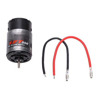 550 Brushed Motor & 320A Two Way ESC Set fit for RC Car Crawler 12T High Performance Combo with Easy Wiring Options Enhanced Stability - size: 12T