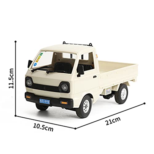 WPL Mini RC Car, 1/16 Scale 2.4Ghz RC Drift Car Model, Mini-Truck with Double Battery, 130 Motor Rear Drive Hobby Grade Adult Age 16+