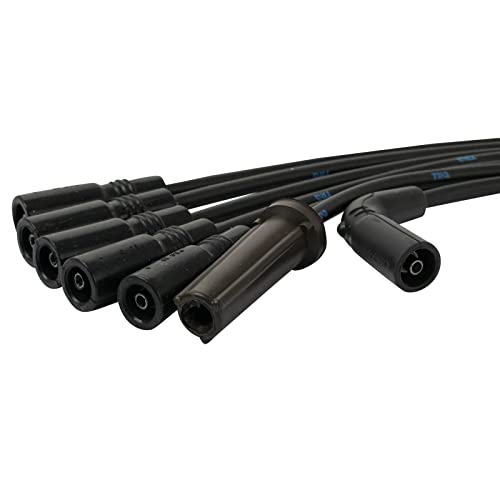 TRQ Ignition Spark Plug Wire Kit Set | For GM Pickup Truck SUV Van V6 4.3L - style: IWA69023
