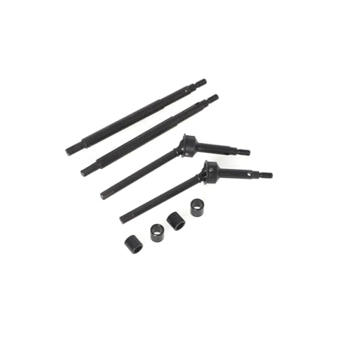 LCX 1/18th RC Crawler Car Hard Steel Front Rear Axle Drive Shaft CVD Universal Axle Set Straight Axle Set for TRX4M, Upgrades Parts Accessories