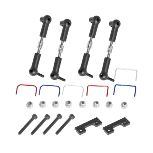 Rc Connecting Rod for Traxxas for Slash for E-Revo 1/16 Front and Rear Wide Sway Bar Anti Roll Bar Kit RC Car Parts and Accessories Upgrade Replacement Use