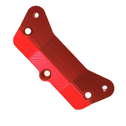Aluminum Alloy Upper Tie Rod Mount Fixed Pull Rod Bracket Base Compatible with 1/8 Losi LMT 4WD Solid Axle RC Monster Car (Red) - color: Red