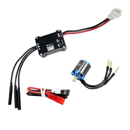 for SCX30 25A ESC 1212 5000KV Outer Rotor Brushless Motor Combo 11T for Axial SCX30 TRX4M FCX18 SCX24 1/18 1/24 1/30 RC Crawler Accessory