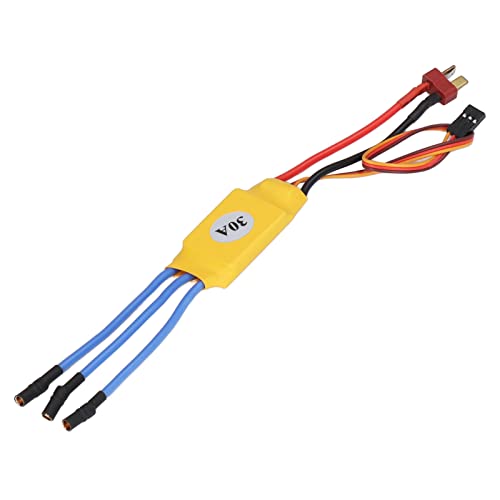 Brushless Motor ESC 30A 300000RPM High Speed Multi-Protection Auto Throttle Brushless Electronic Speed Controller for 2 Pole Internal Rotation Motor