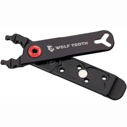 Pack Pliers - Master Link Combo Pliers - Black with Red Bolt | bike-hand-tools - color: Red
