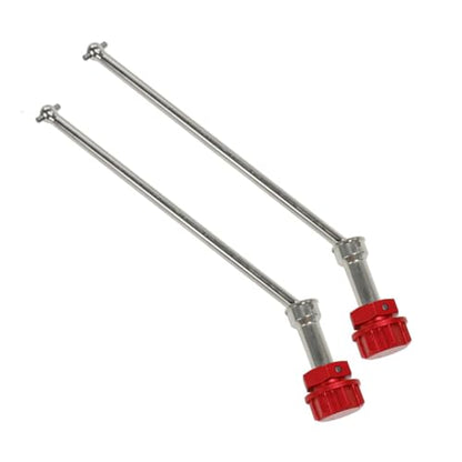 Steel RC CVD Drive Shaft + Wheel Hex Nuts Upgrades Part for Arrma 1/5 KRATON 8S BLX,Outcast 8S BLX (Red) - color: Red