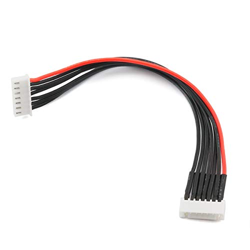2pcs 15cm JST-XH 6S LiPo Balance Power Cable Connector 22AWG Extended Charging Wire Male Female Plug for RC Drone FPV Quadcopter Rechargeable Lipo Battery Charger DIY - size: 6S