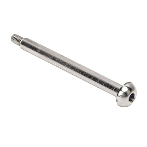 JTLB RC Lower Arm Hinge Pin, Premium Steel Aluminum Alloy Suspension Swing Arm Pin, Stable Structure, 4pcs 1.9in Rear Hinge Pin for ARRMA 1/7 1/8 Series, Made of M3 Nut (Silver) - color: Silver