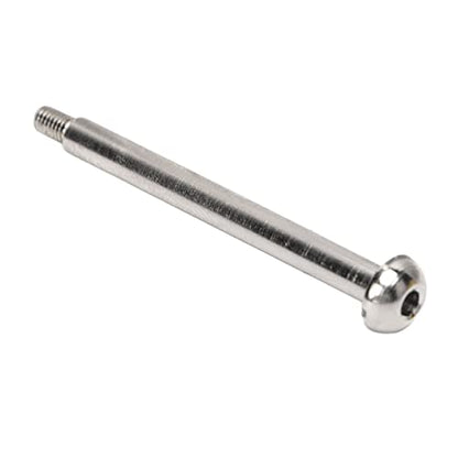JTLB RC Lower Arm Hinge Pin, Premium Steel Aluminum Alloy Suspension Swing Arm Pin, Stable Structure, 4pcs 1.9in Rear Hinge Pin for ARRMA 1/7 1/8 Series, Made of M3 Nut (Silver) - color: Silver