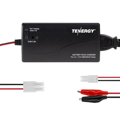 Tenergy Smart Universal Charger for NiMH Battery Pack (2.4V - 7.2V) for RC Cars, RC Airplanes, Airsoft Battery Packs (2-6 Cells)