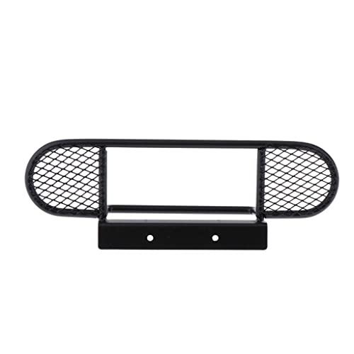 1:10 RC Front Bumper Bull Bar for D90 D110 Defender | Metal Front Bumper for RC Crawler | Invisible Mounting Screws | Increased Approach Angle | Black | Compatible with D90 D110 |