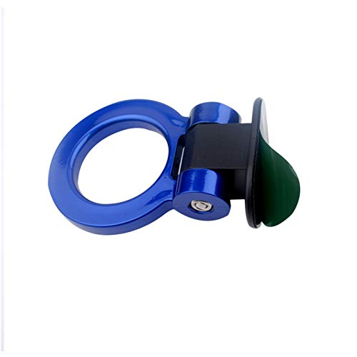 x xotic tech JDM Track Racing Style Bumper Trailer Tow Hook Ring Decoration Sticker Universal Fit All Car Truck SUV, Blue - color: Blue