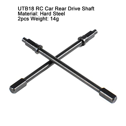 UTB18 RC Front & Rear Drive Shaft CVD Axle for Axial RC Crawler 1/18 UTB18 Capra Unlimited Trail Buggy RTR Upgrade Part (2pcs Rear Drive Axles) - color: 2pcs Rear Drive Axles