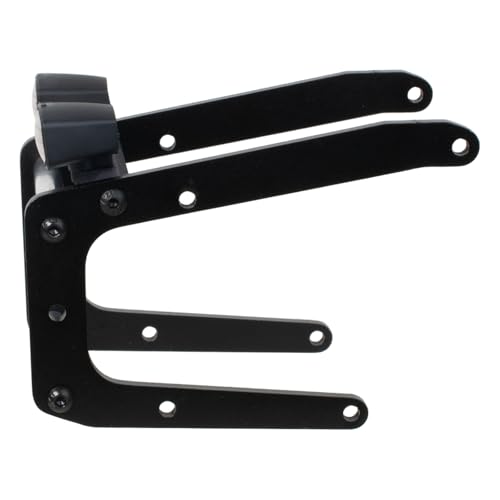 RC Car Aluminum Front Bumper w/Lighting for Tamiya Bullhead ClodBuster 4x4x4 Monster Truck Car Upgrade Parts (Black) - color: Black