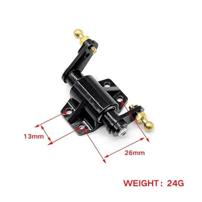 RC Car Accessories Compatible with Tamiya 1/14 RC Truck Tractor Car Upgrades Parts Metal Steering Gear Bearing Assembly Steering Mount