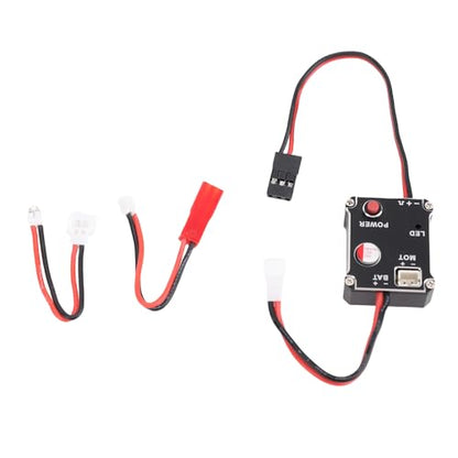 Brushed ESC Brushless Motor Combo, High Efficiency 15A ESC for SCX24 1/18 1/24 RC Cars, Lightweight and Durable Alloy Material