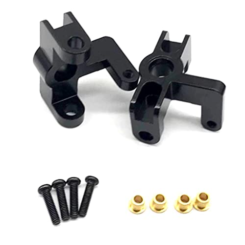 5Pcs 14th RC Car Truck Parts Rear Hub Carriers Set Fits WLtoys 144001 - Upgrade Your Kit with Weight & Aluminum Construction - Perfect for DIY Enthusiasts and - Black, Red - color: Black