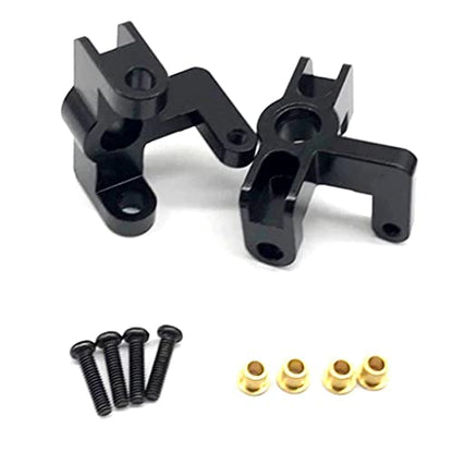 5Pcs 14th RC Car Truck Parts Rear Hub Carriers Set Fits WLtoys 144001 - Upgrade Your Kit with Weight & Aluminum Construction - Perfect for DIY Enthusiasts and - Black, Red - color: Black