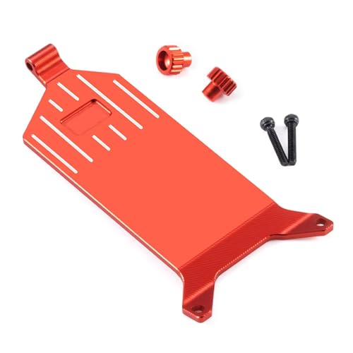 RC Upgrades for LOSI Micro-B 2WD 1/24 for Buggy Aluminum Alloy for Chassis Receiver Plate RC Car Upgrade Parts(Red) - color: Red