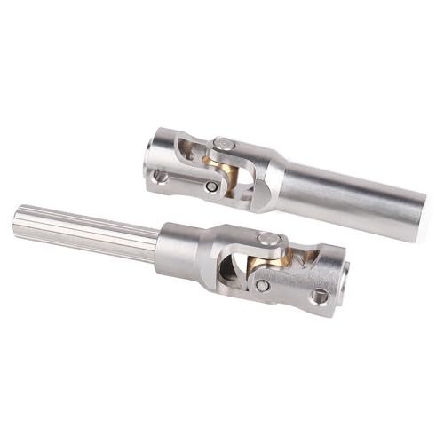 2pcs Hobbyfire 1/10 RC Crawler Drive Shafts Stainless Steel Universal Joint Driveshaft for Axial SCX10 II III Traxxas TRX4 Redcat Gen8 Gen7 Element Upgrades Parts(81-105mm) - style: 81-105mm