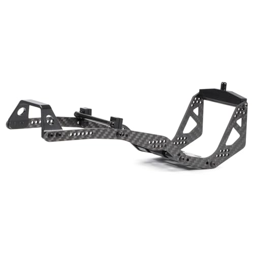 Carbon Fiber 1/10 LCG Chassis and Links Kit Capra Battery on Axle Servo Mount Chassis Brace Power Wagon Cab Body Mount (Body Clip Mount - Rear)