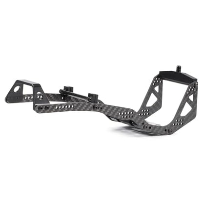 Carbon Fiber 1/10 LCG Chassis and Links Kit Capra Battery on Axle Servo Mount Chassis Brace Power Wagon Cab Body Mount (Body Clip Mount - Rear)