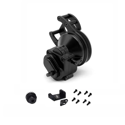 RC Gearbox Compatible with Rc4wd D90II TF2 D110 Metal Single Speed Gearbox Upgrade Transmission 1/10 RC for Climbing Car Spare Parts